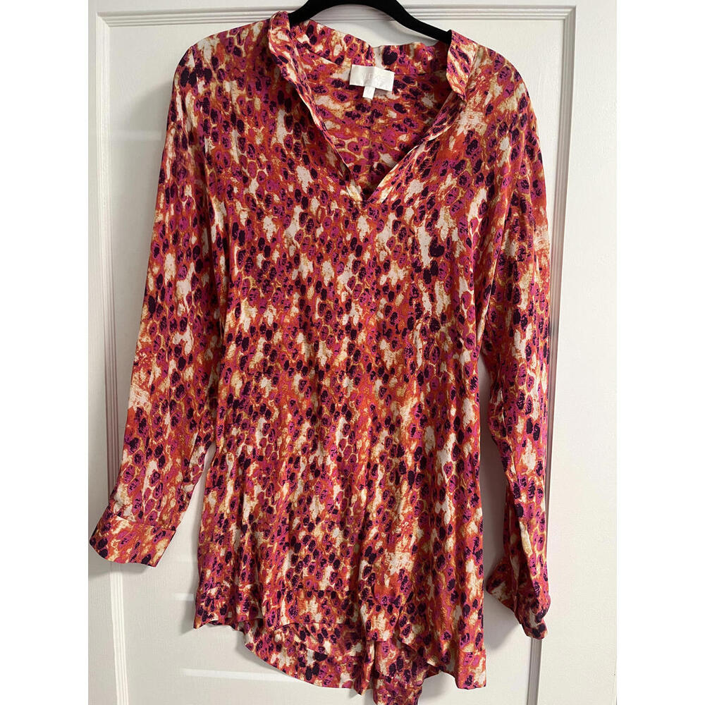 ALEXIS Silk Long Sleeve Dress